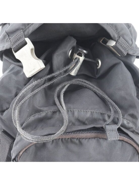Prada Tessuto Nylon Triangle Logo Backpack Black main image 4